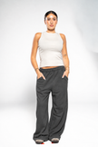 Iron Grey Wide-Leg SweatPants