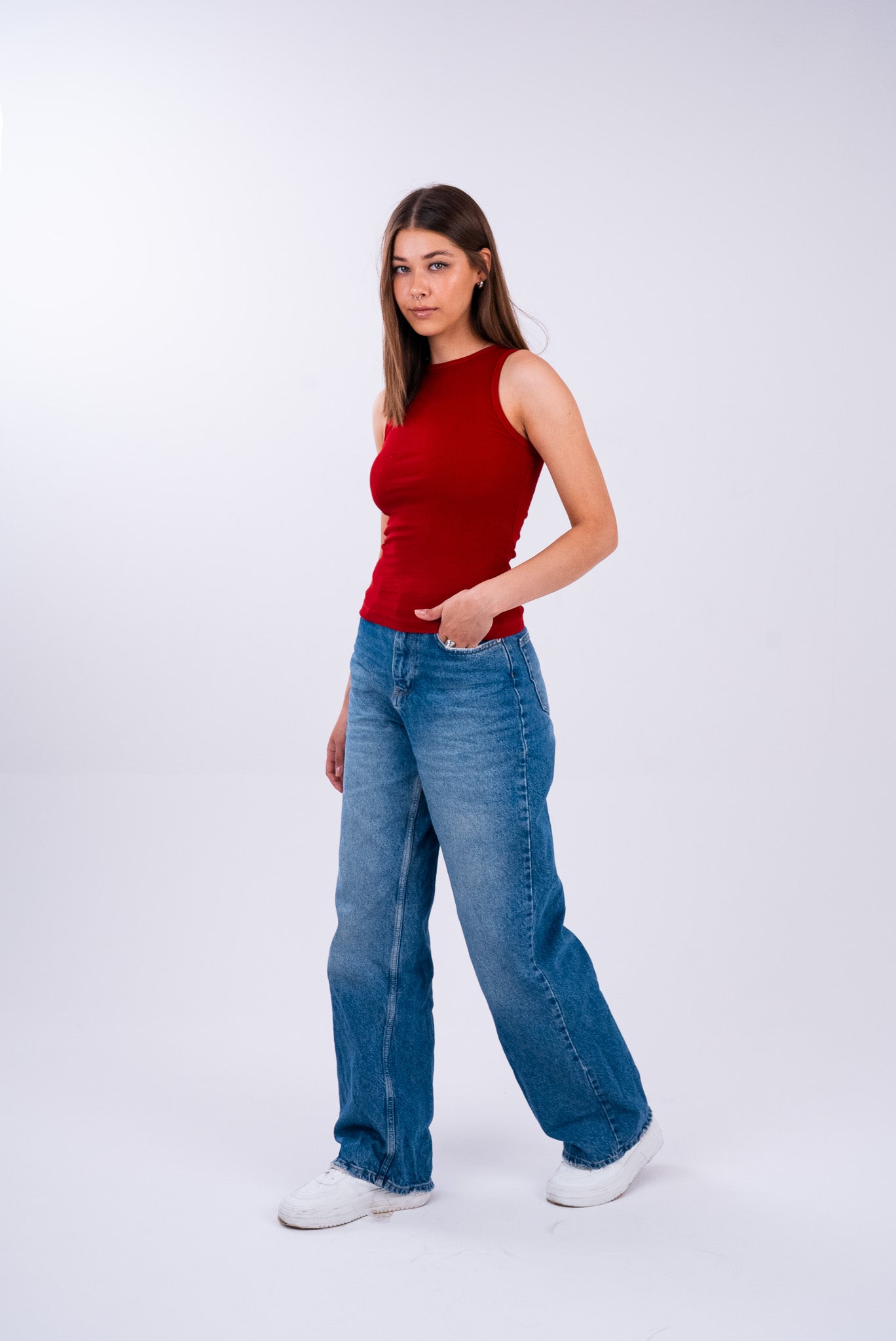 Deep Crimson Tank Top