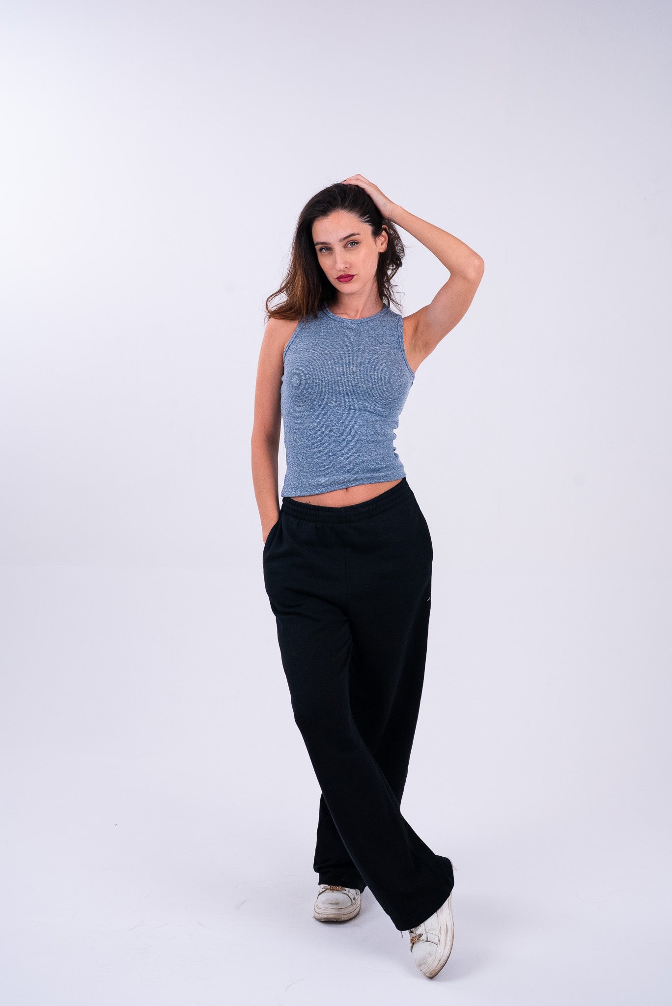 Washed Sky Blue Tank Top