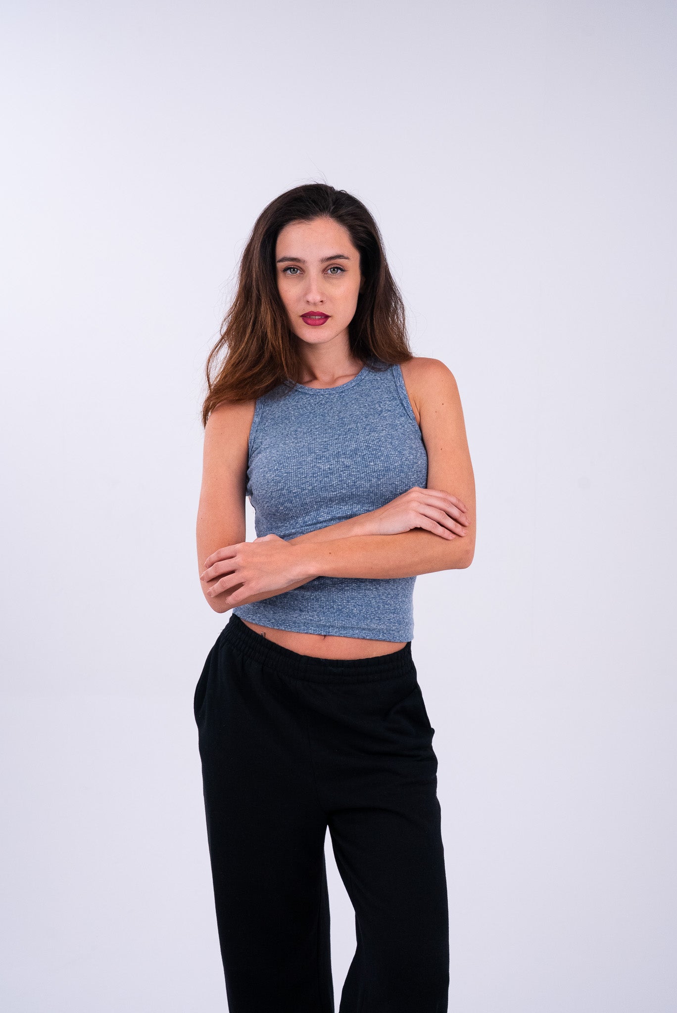 Washed Sky Blue Tank Top