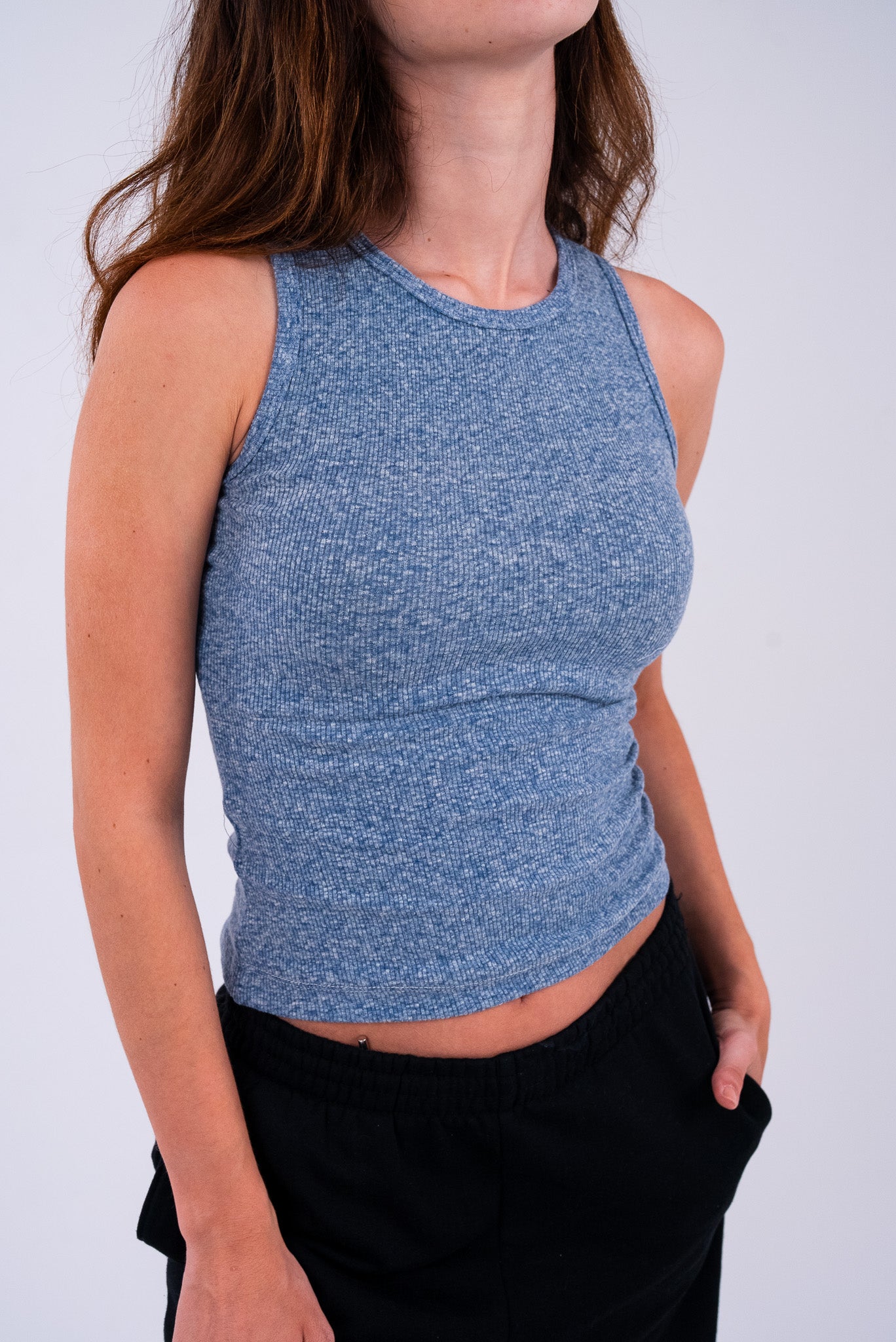 Washed Sky Blue Tank Top