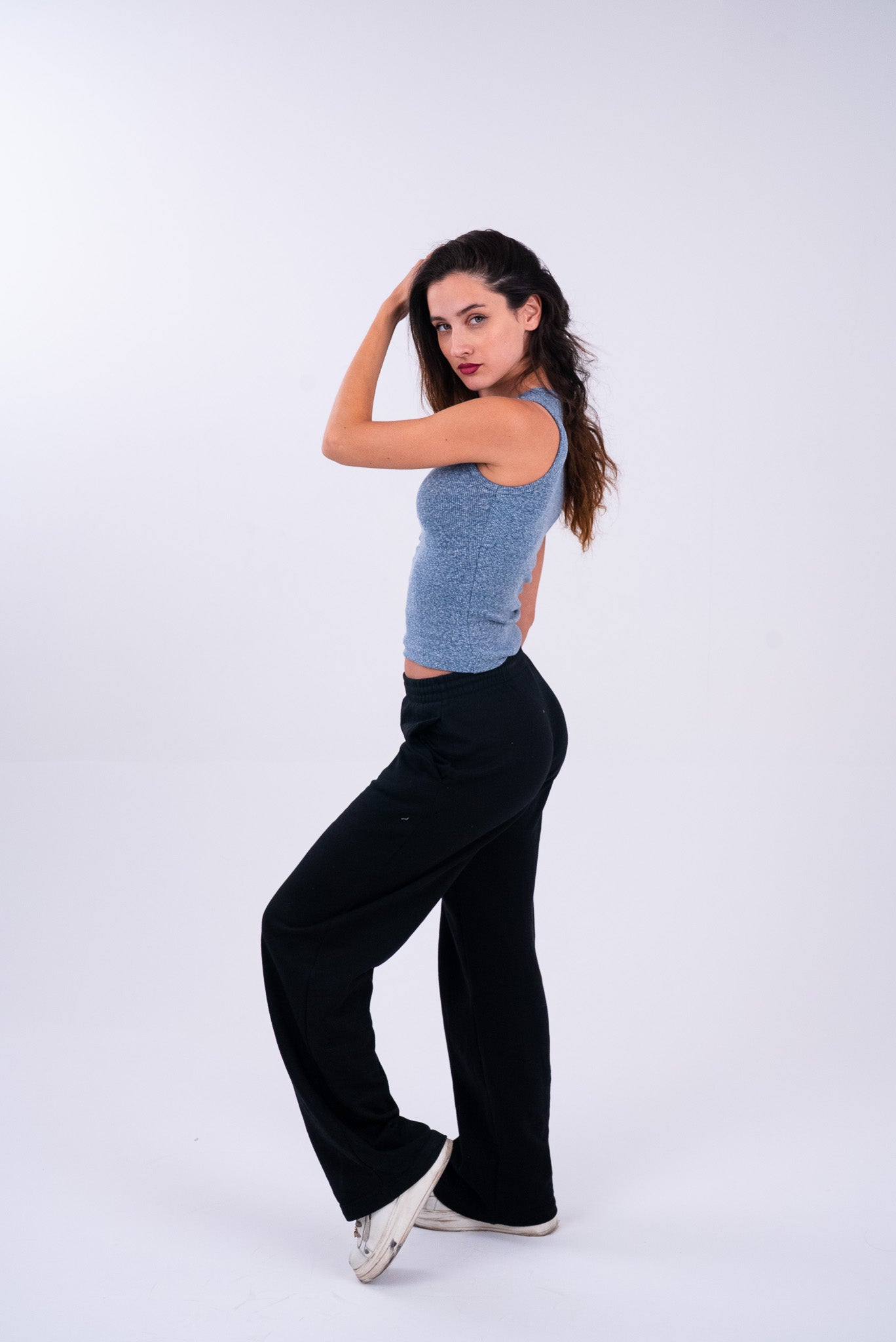 Washed Sky Blue Tank Top
