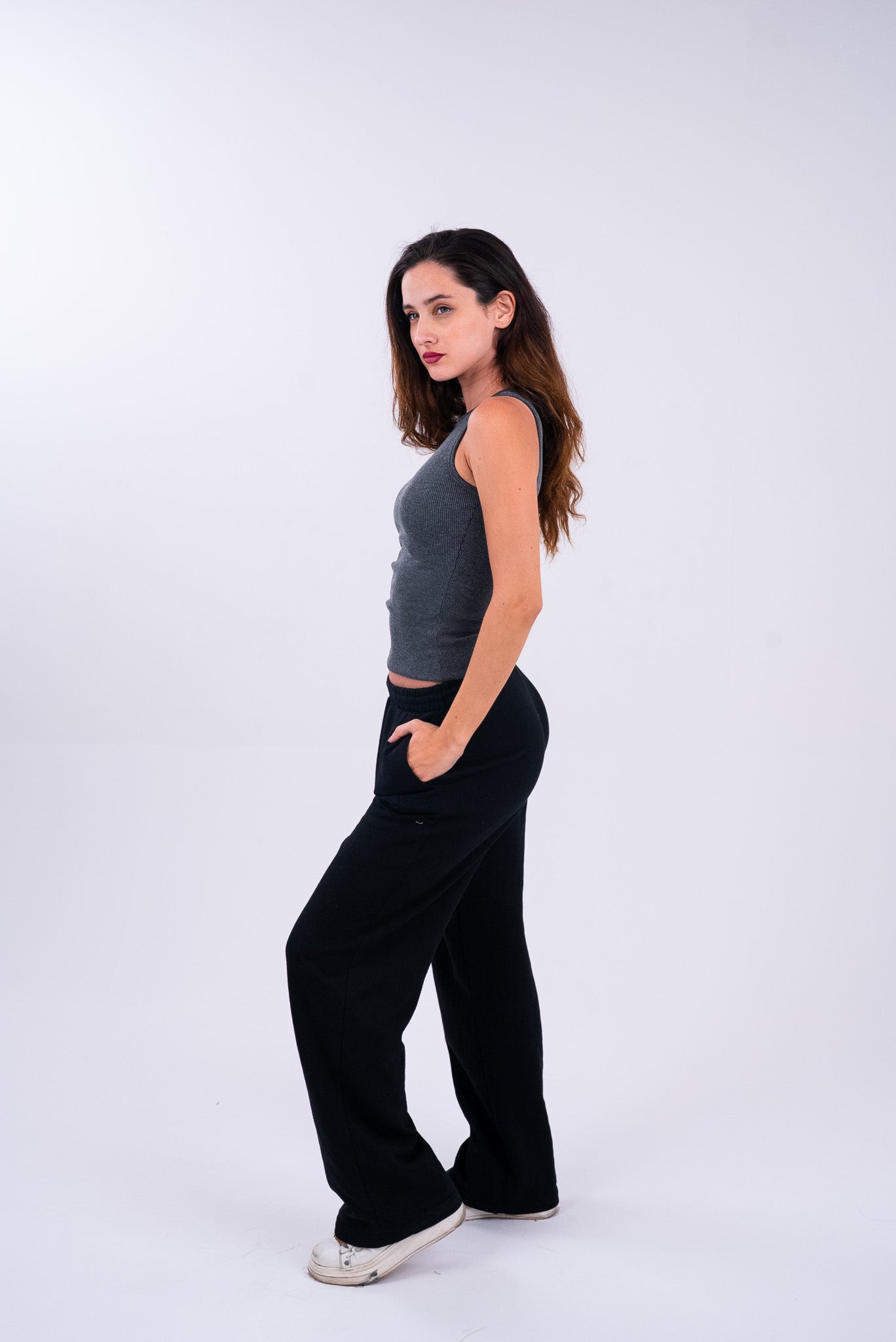 Dim Gray Tank Top