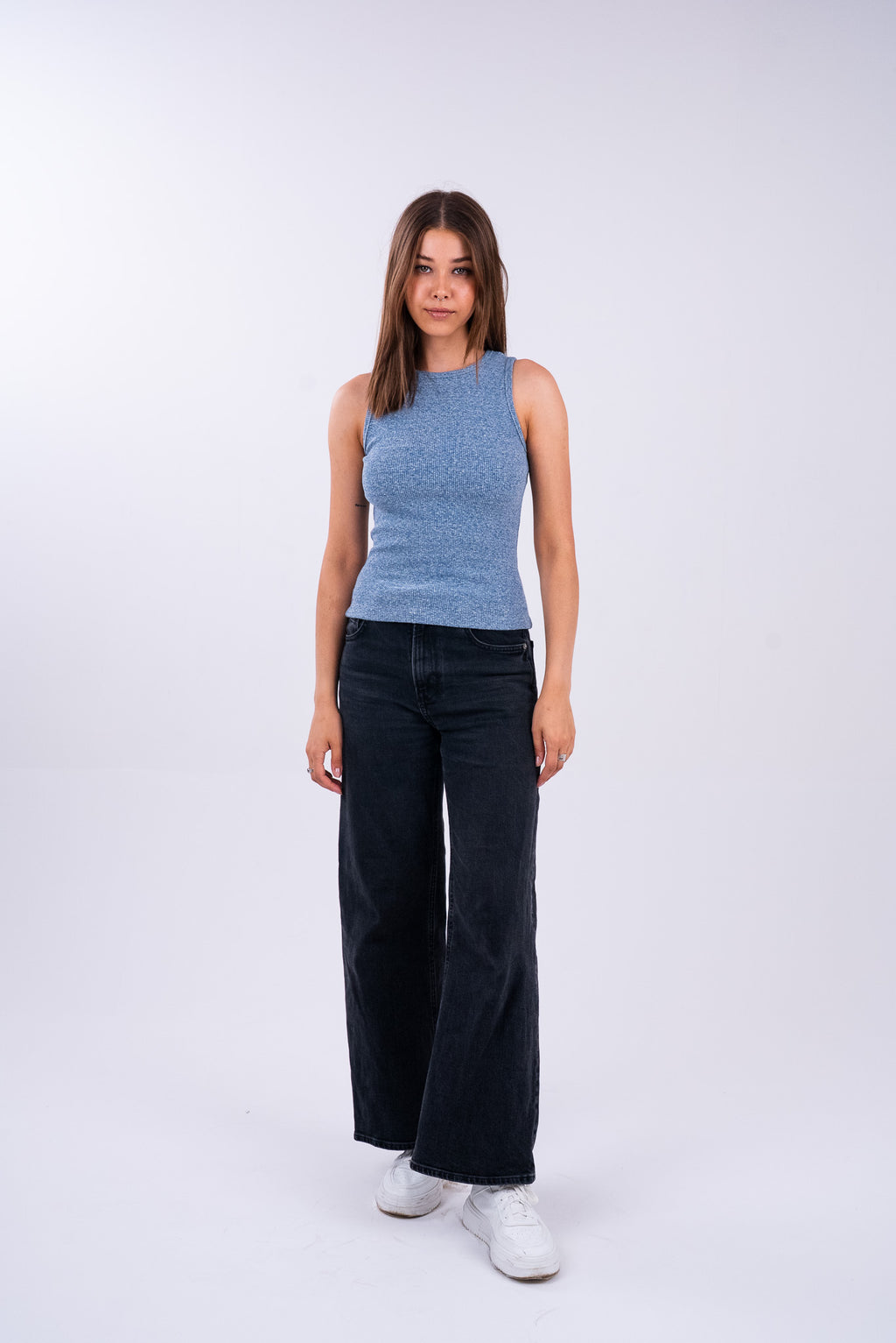 Washed Sky Blue Tank Top