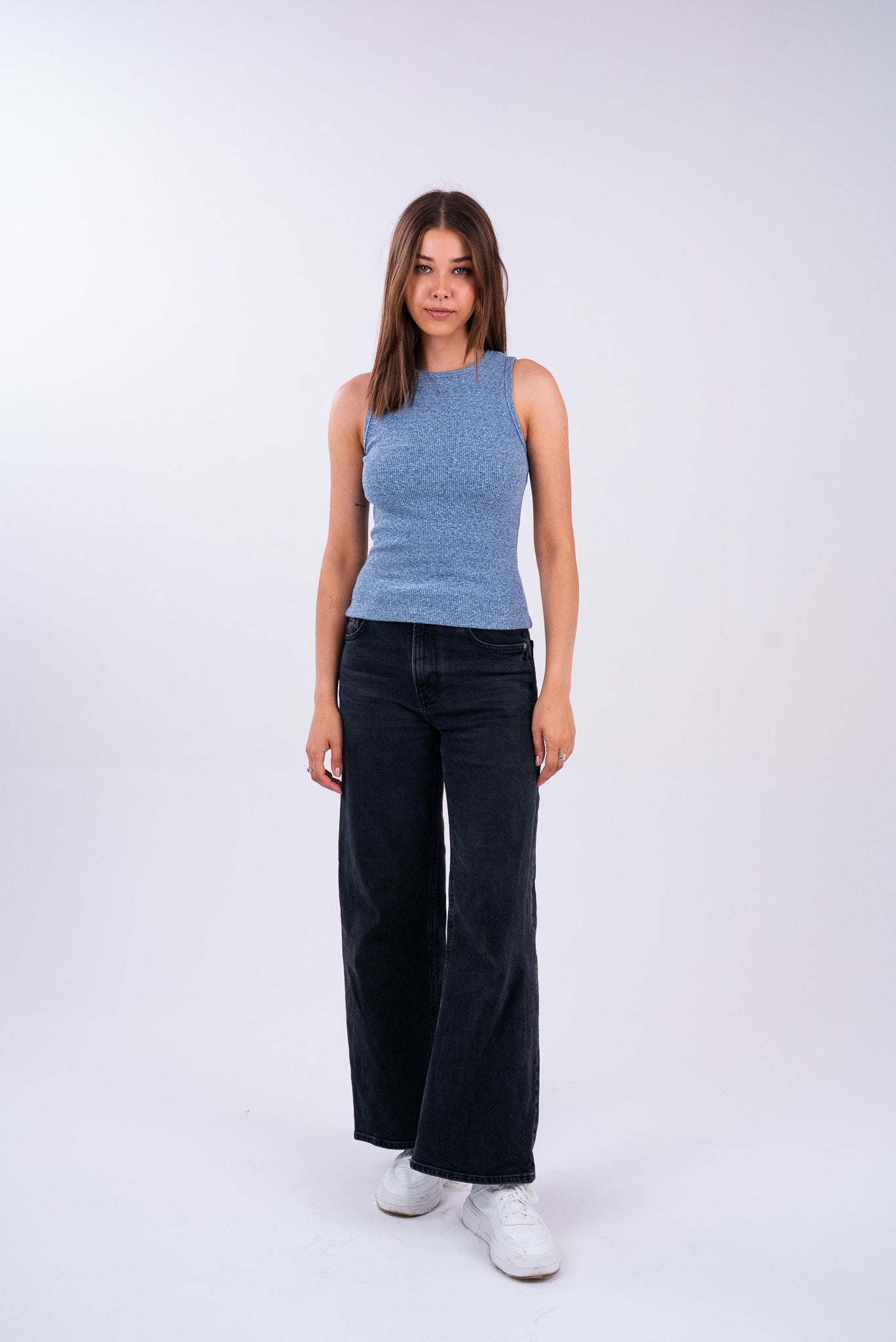 Washed Sky Blue Tank Top