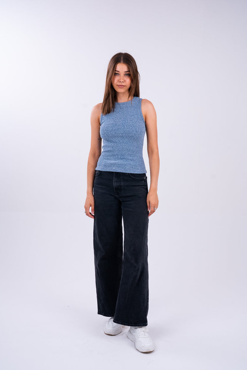 Washed Sky Blue Tank Top