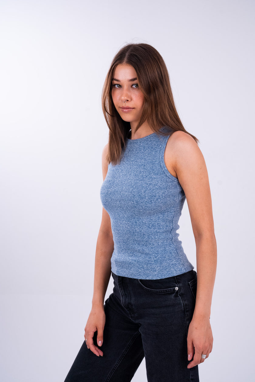 Washed Sky Blue Tank Top
