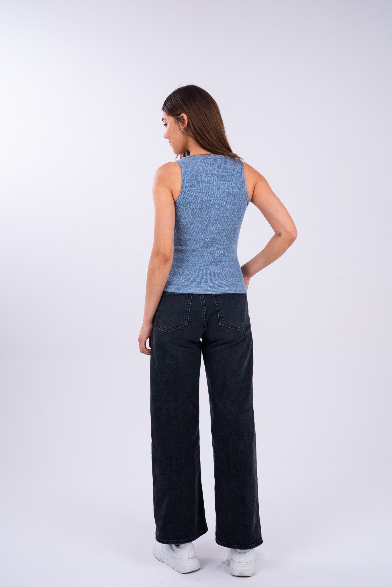 Washed Sky Blue Tank Top