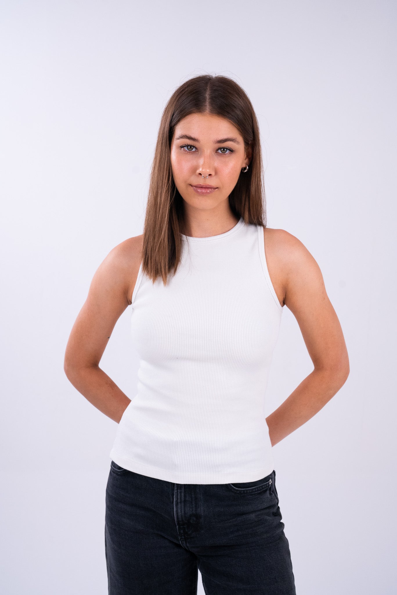 Pearl White Tank Top