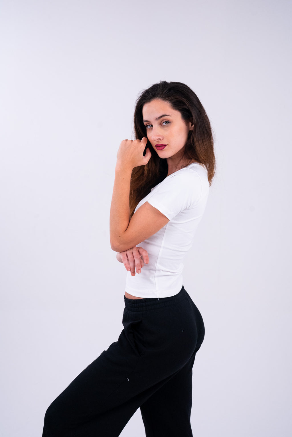 Ice White U-Shaped Top