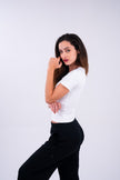 Ice White U-Shaped Top