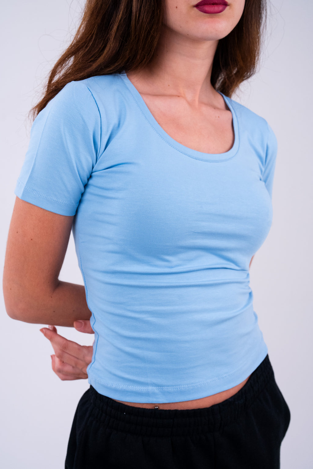 Jordy Blue U-Shaped Top