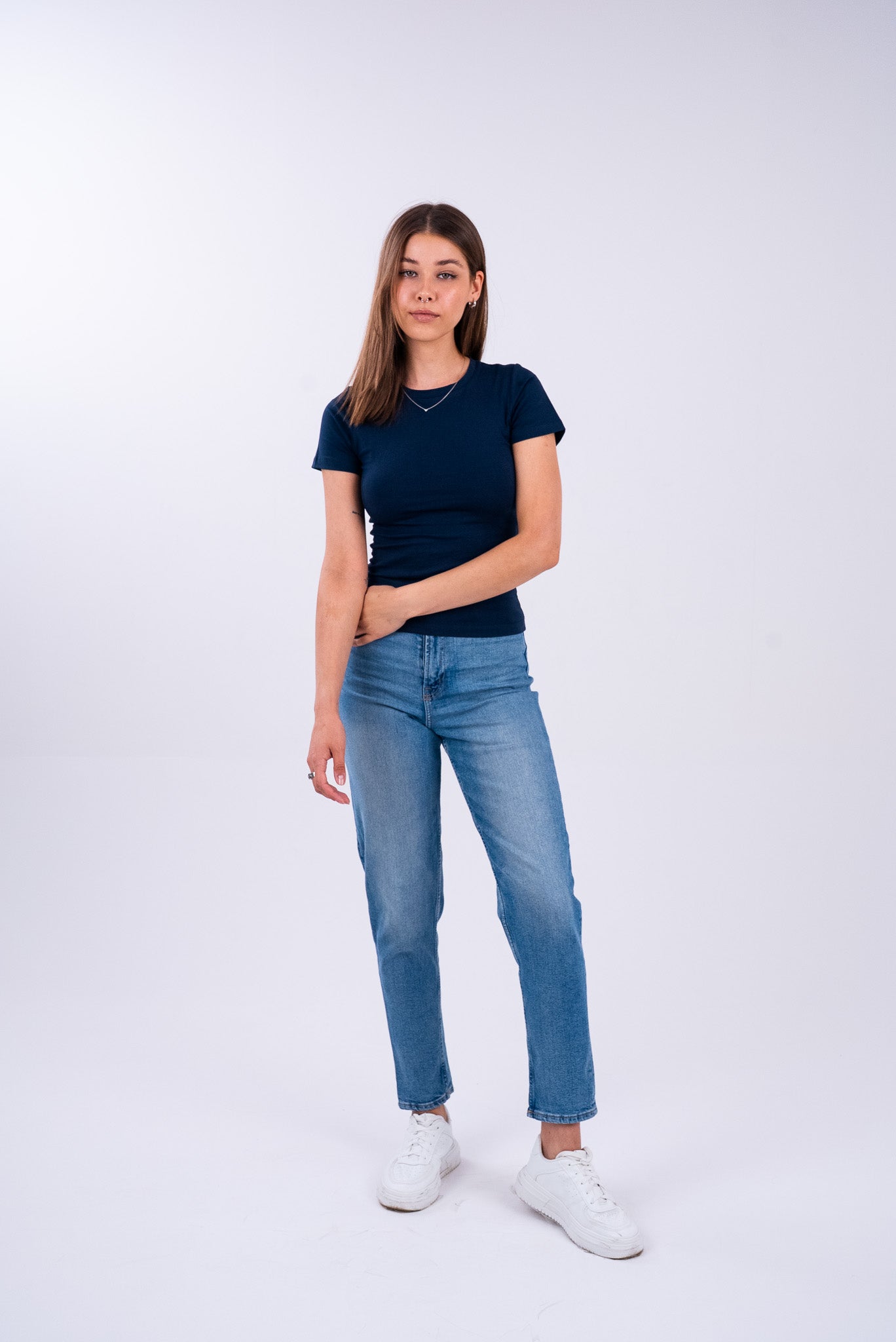 Oxford Blue Basic Top