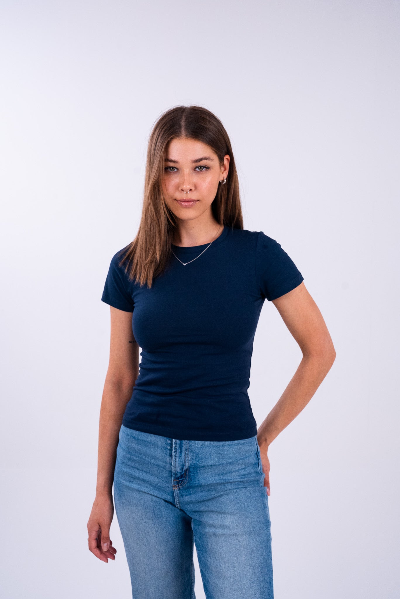 Oxford Blue Basic Top