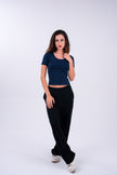 Oxford Blue U-Shaped Top