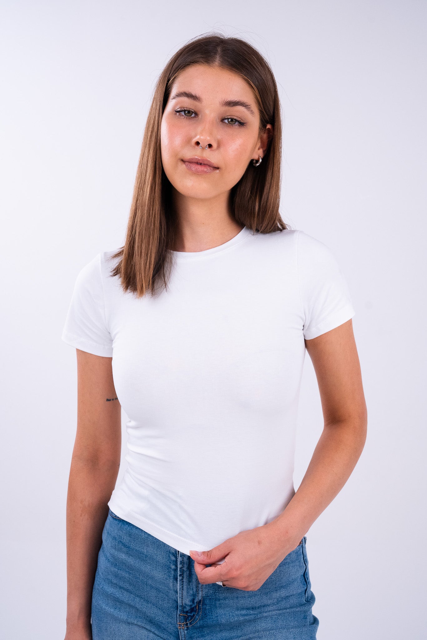 Ice White Basic Top