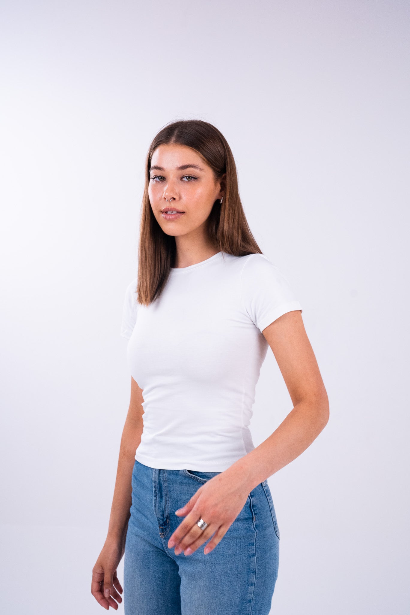 Ice White Basic Top