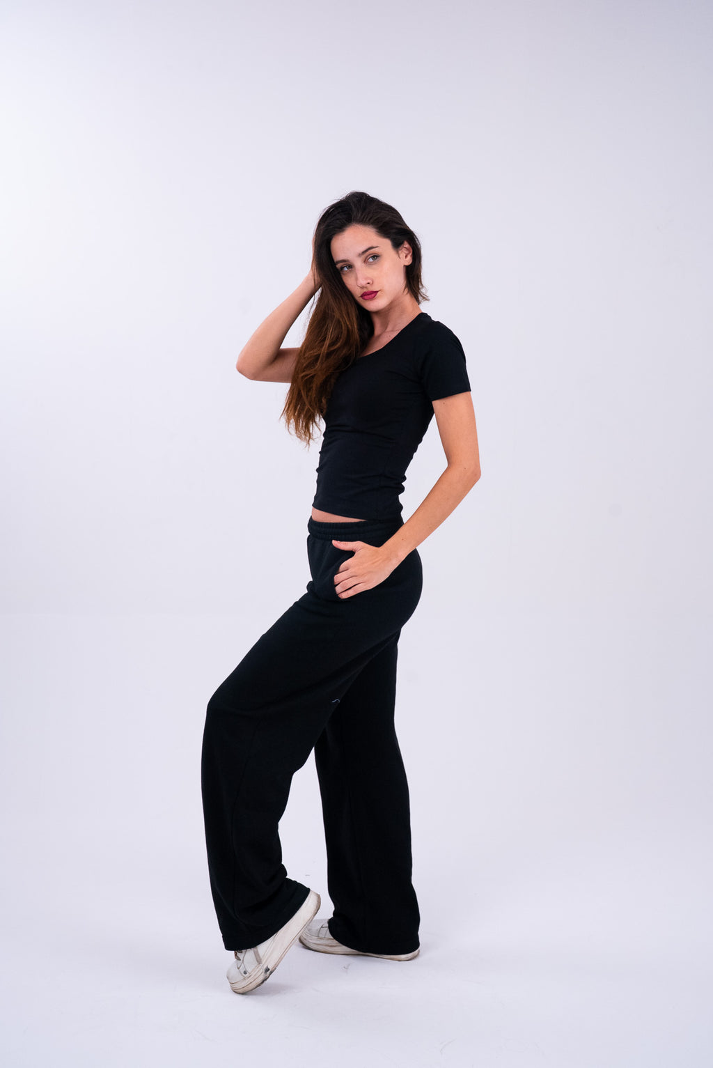 Midnight Black U-Shaped Top