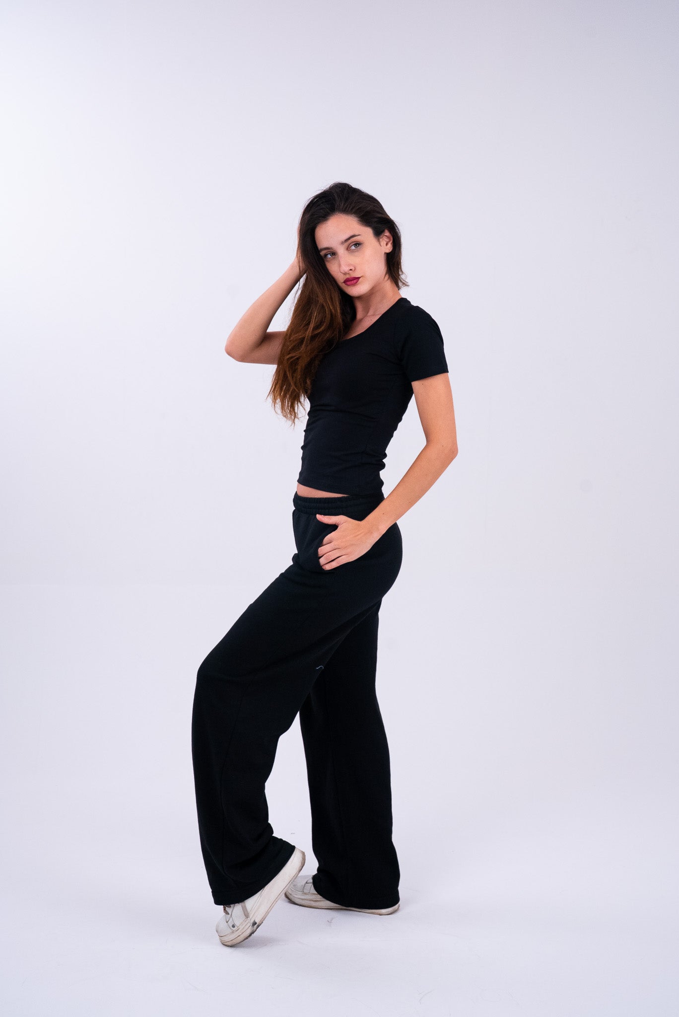 Midnight Black U-Shaped Top