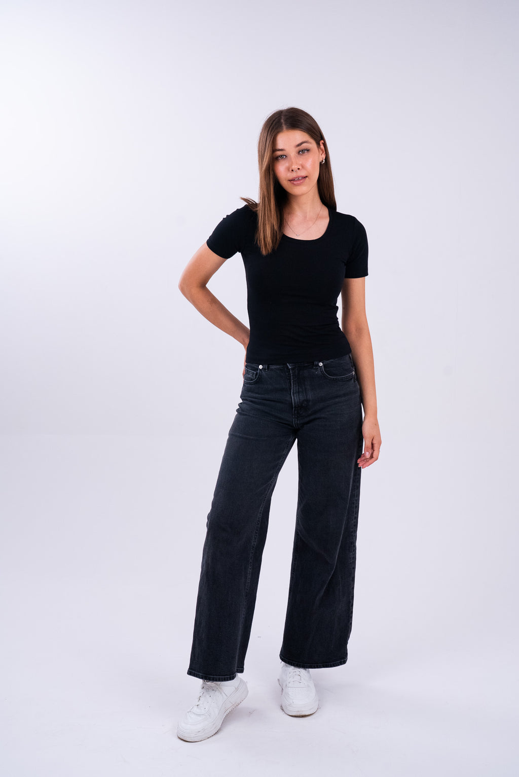 Midnight Black U-Shaped Top