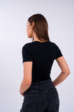 Midnight Black U-Shaped Top