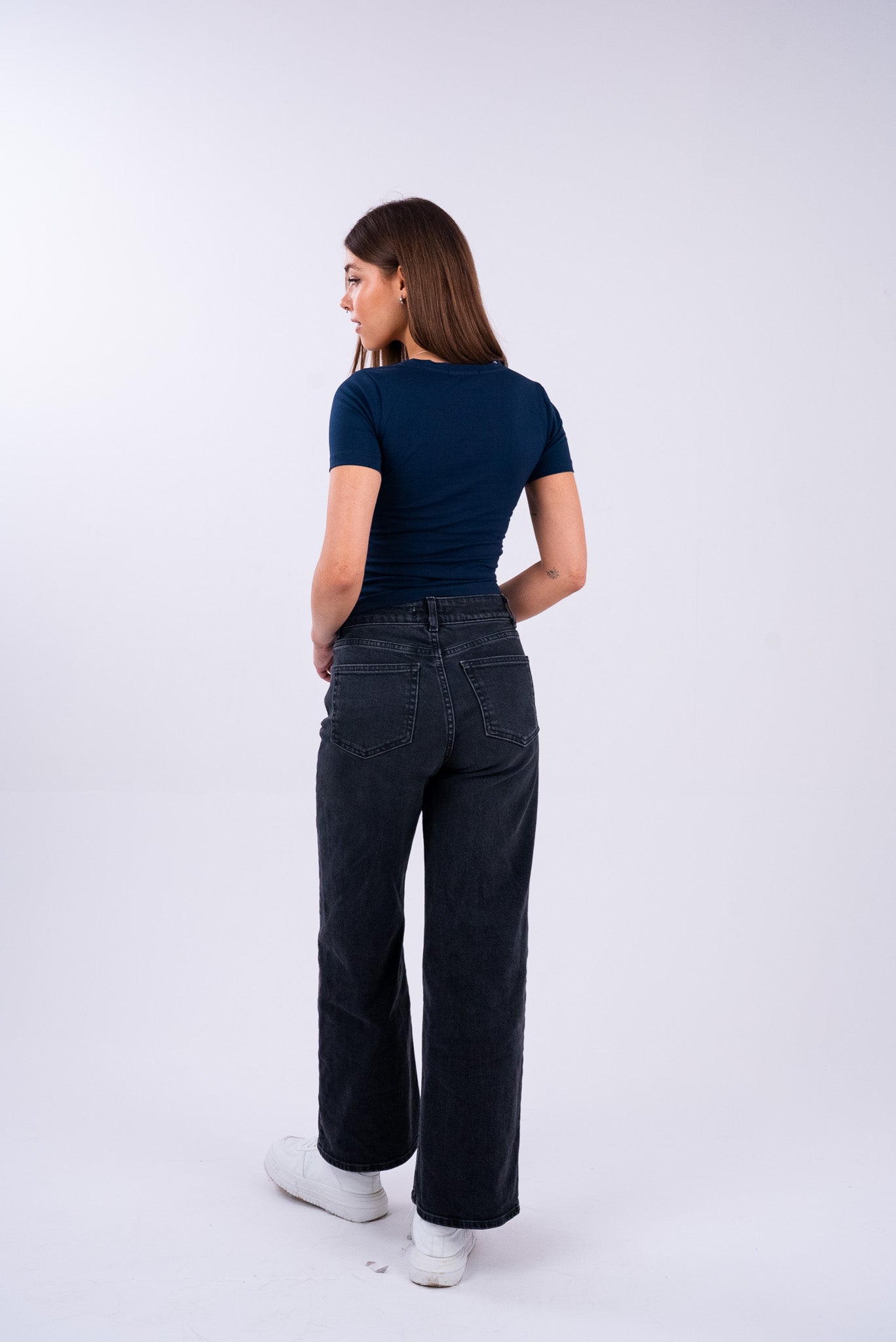 Oxford Blue U-Shaped Top