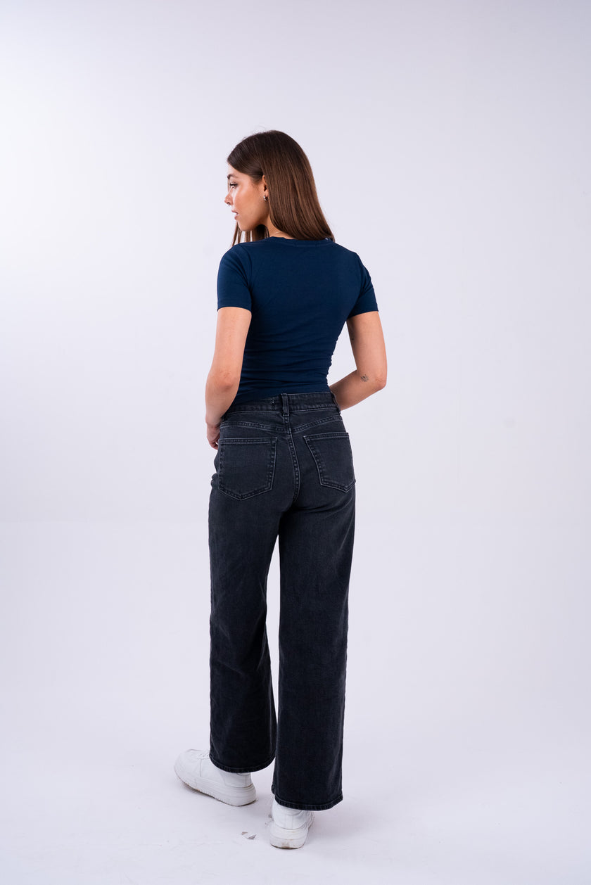 Oxford Blue U-Shaped Top