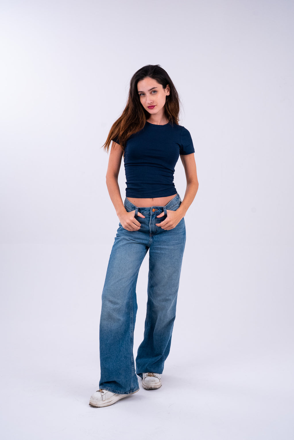 Oxford Blue Basic Top