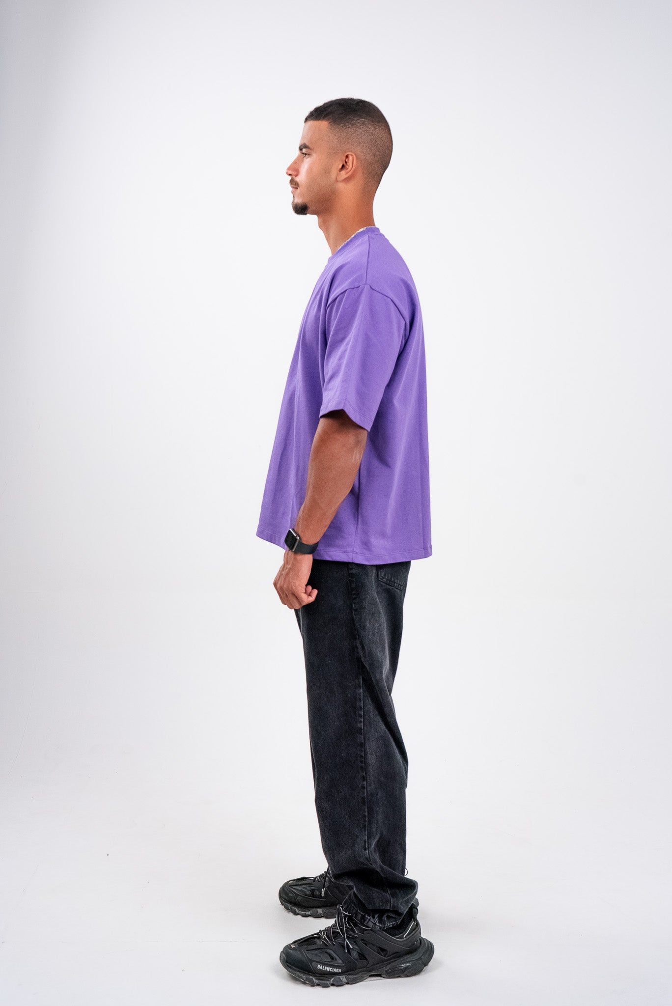 Amethyst Purple Boxy T-Shirt