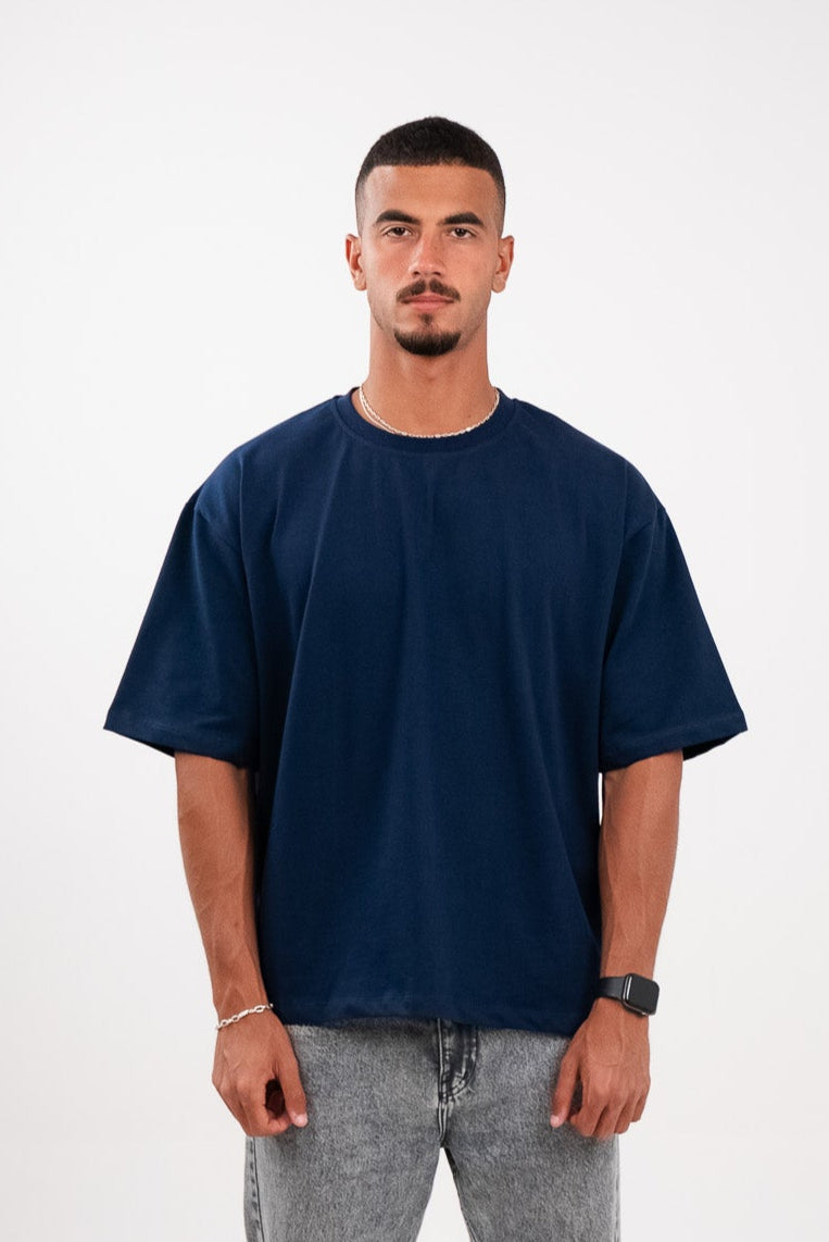 Navy Blue Boxy T-Shirt