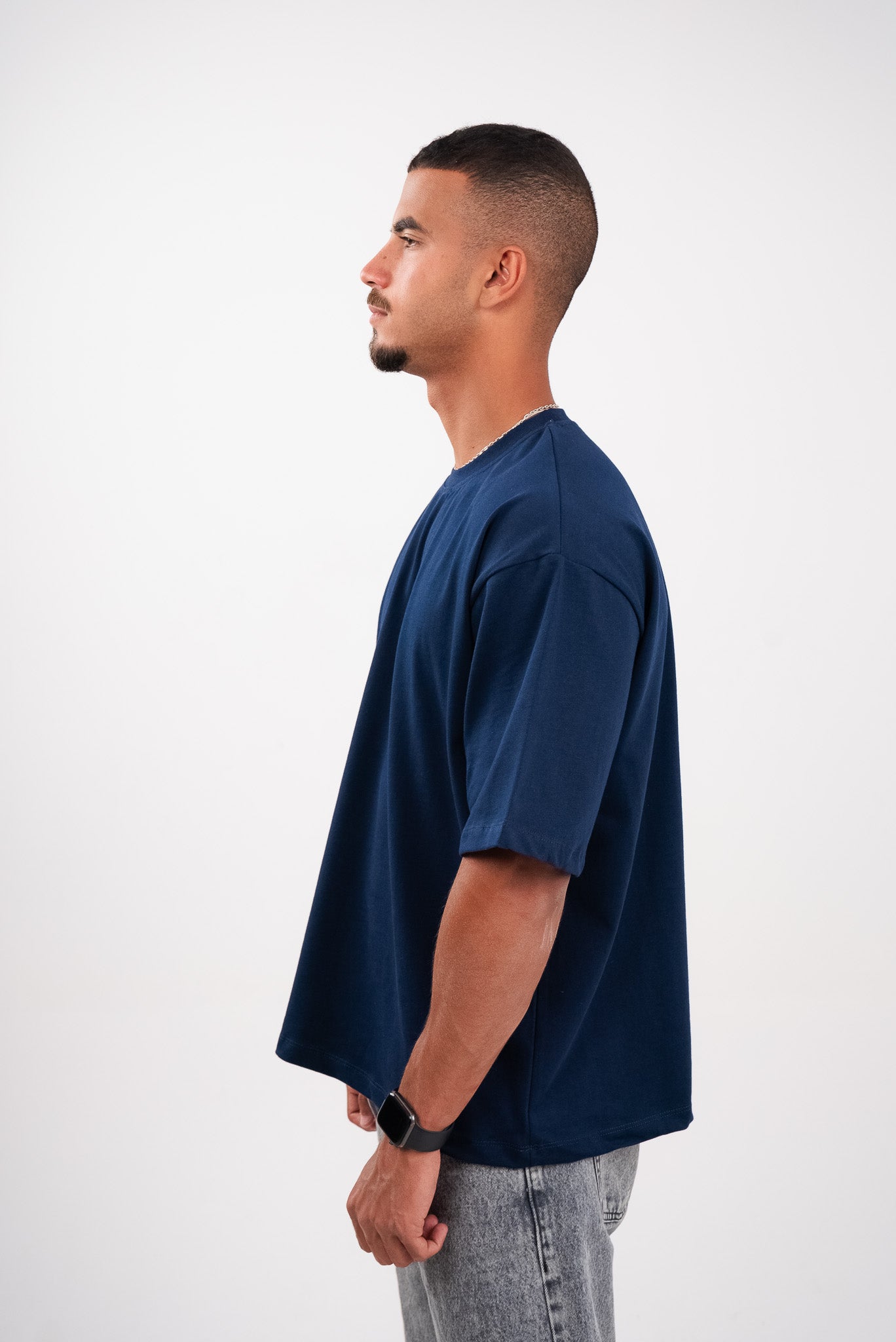 Navy Blue Boxy T-Shirt