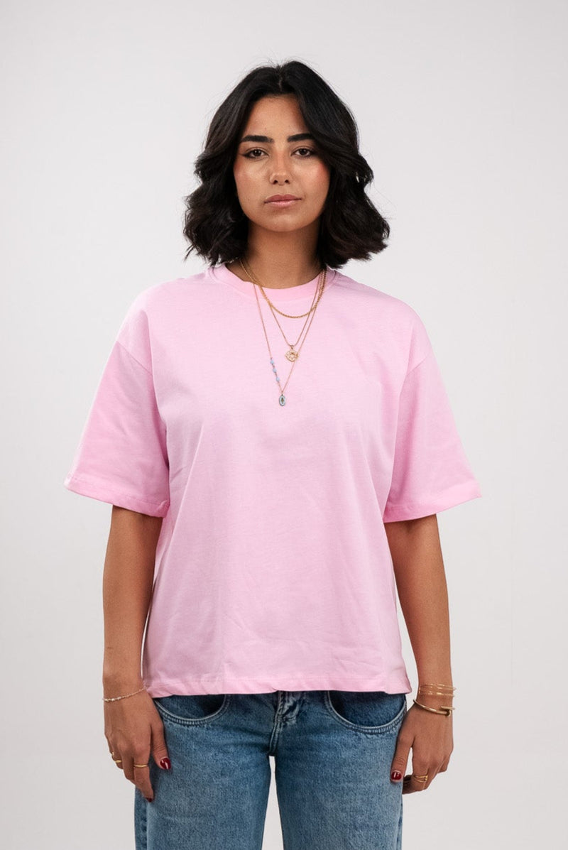 BubbleGum Pink Boxy T-Shirt