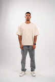 Beige Tan Boxy T-Shirt