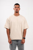 Beige Tan Boxy T-Shirt