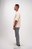 Beige Tan Boxy T-Shirt