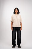 Beige Tan Boxy T-Shirt