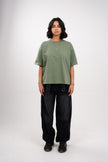 Olive Green Boxy T-Shirt
