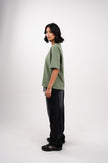 Olive Green Boxy T-Shirt