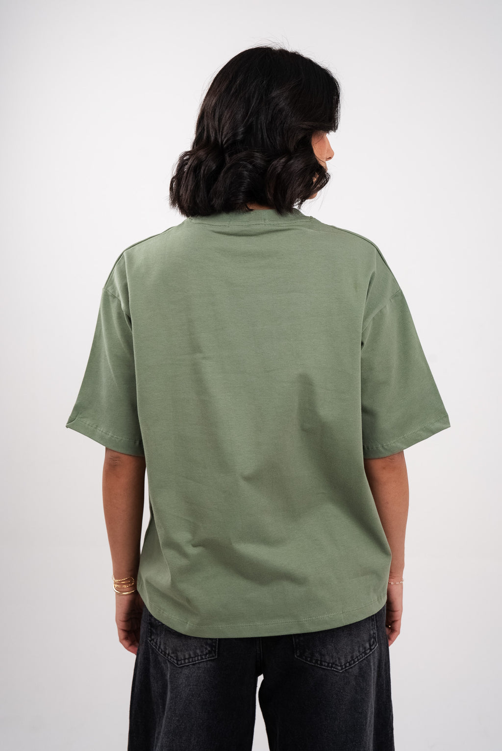 Olive Green Boxy T-Shirt