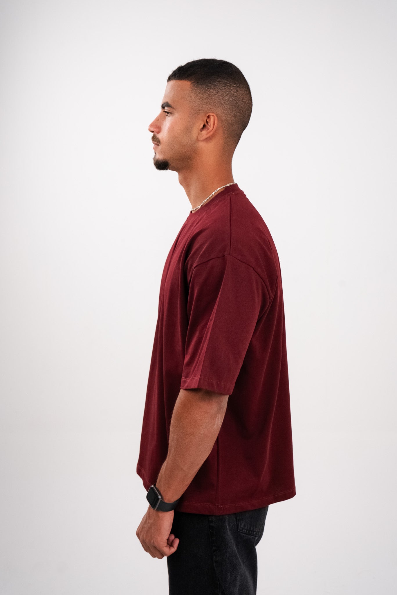 Deep Burgundy Boxy T-Shirt