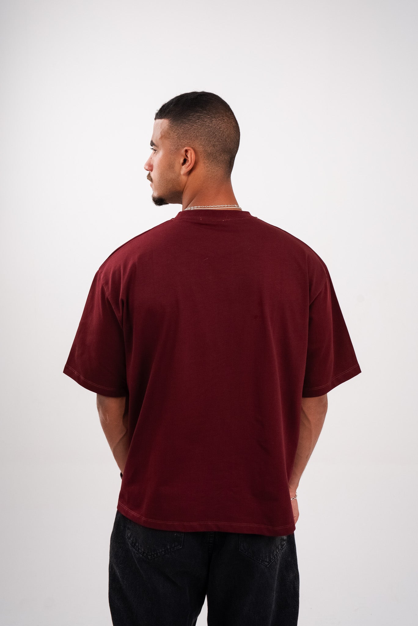 Deep Burgundy Boxy T-Shirt