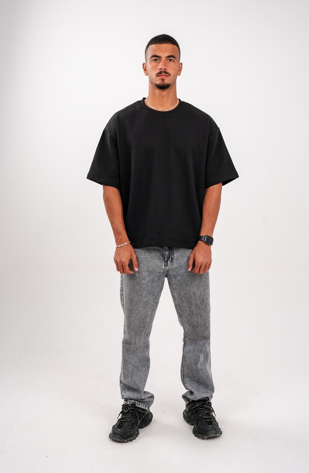 Charcoal Black Boxy T-Shirt