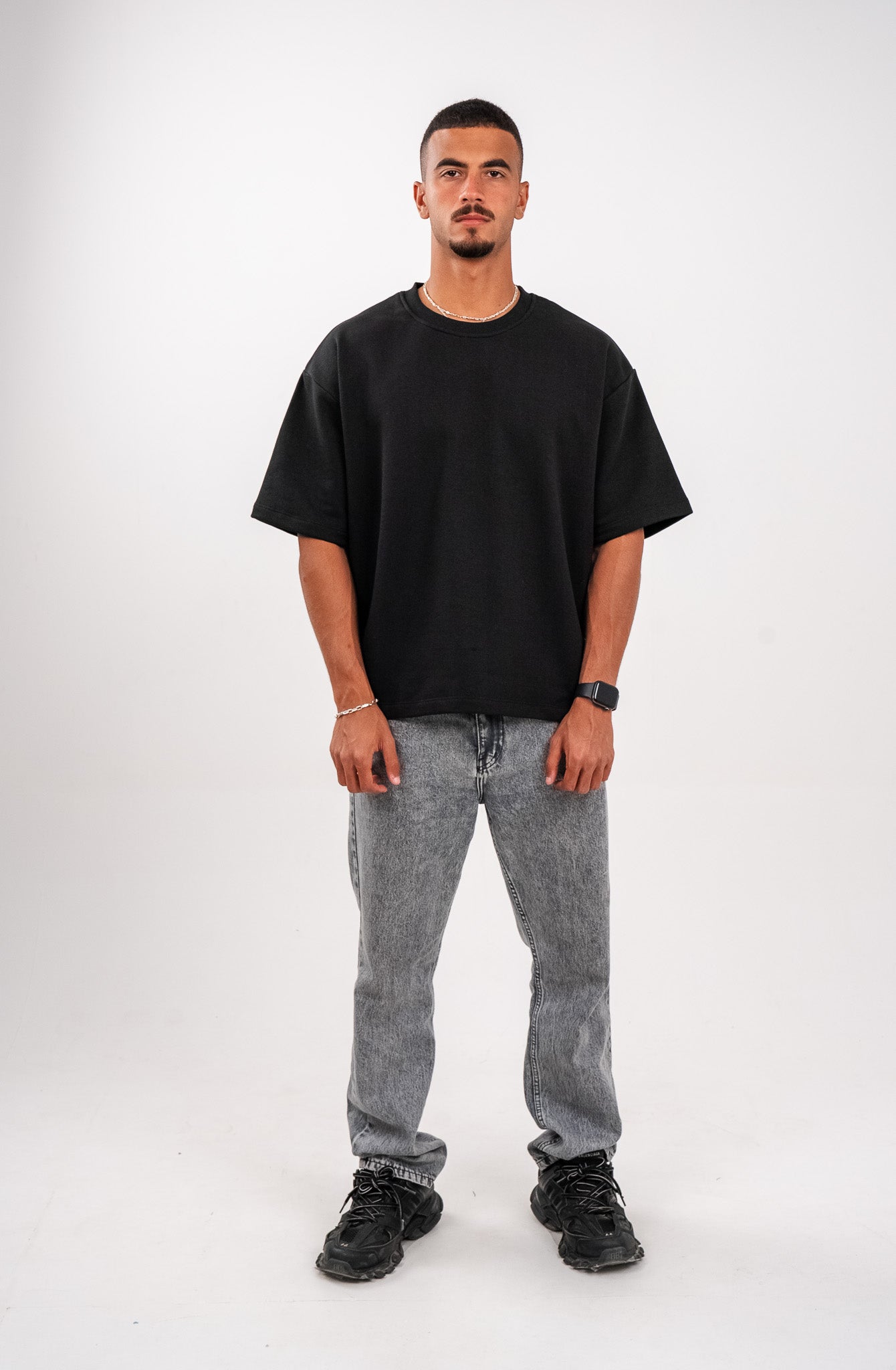 Charcoal Black Boxy T-Shirt