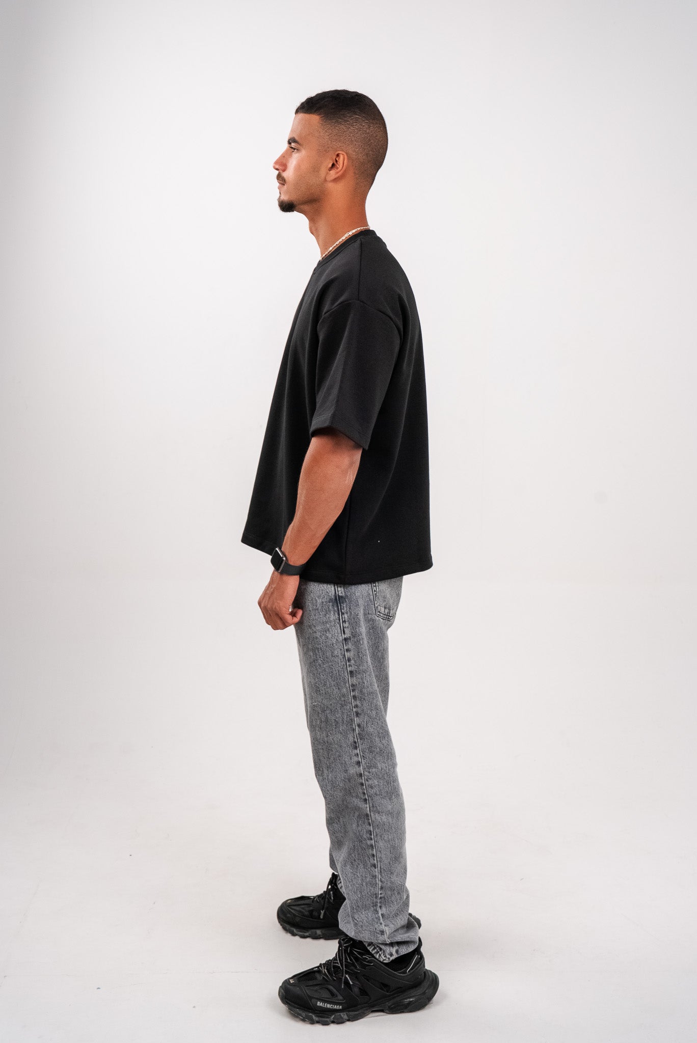 Charcoal Black Boxy T-Shirt