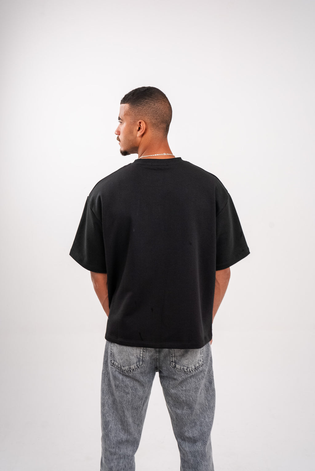 Charcoal Black Boxy T-Shirt