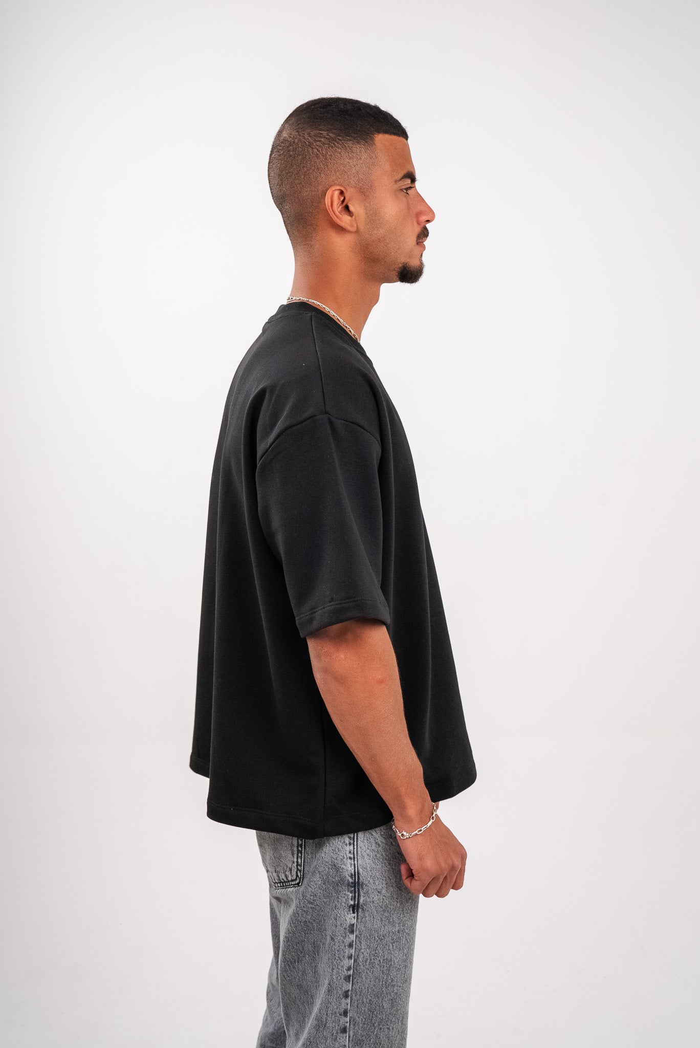 Charcoal Black Boxy T-Shirt