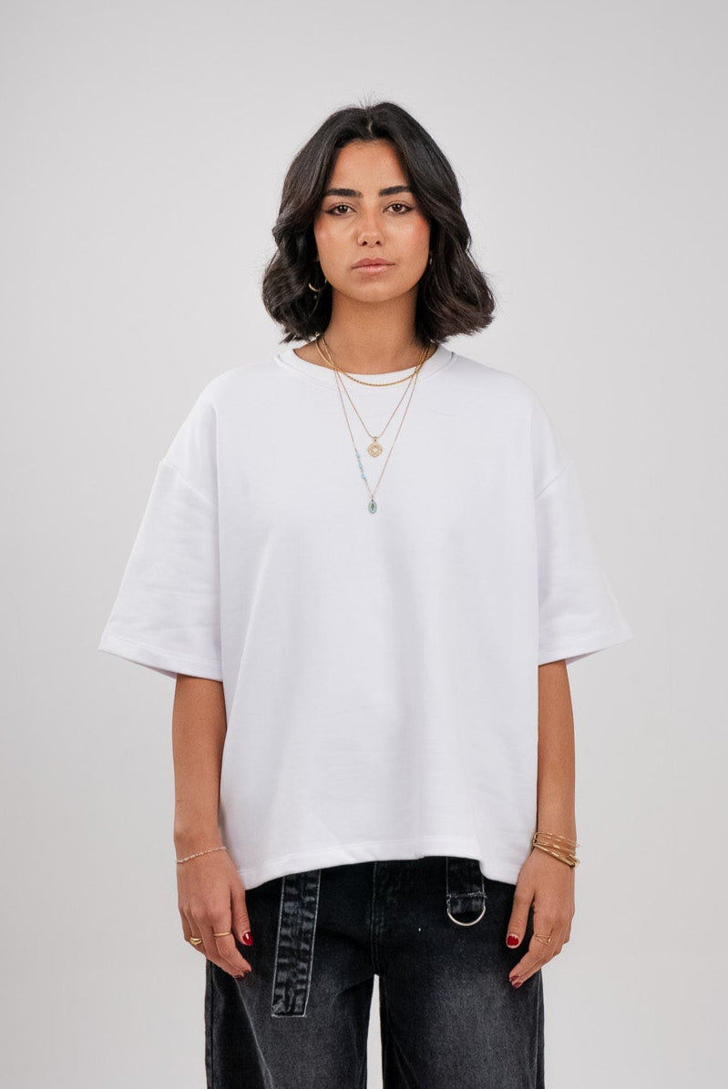 White Heavy Weight Boxy T-Shirt
