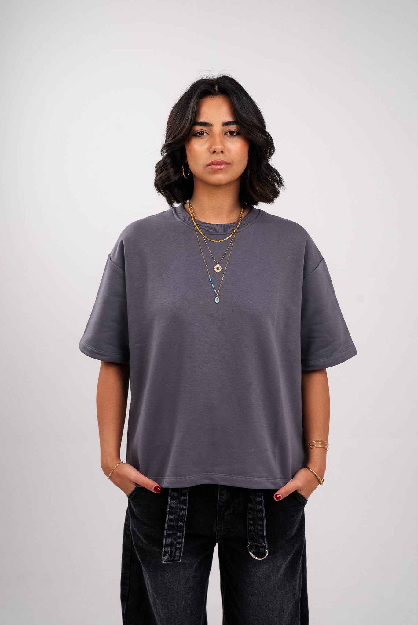 Grey Heavy Weight Boxy T-Shirt