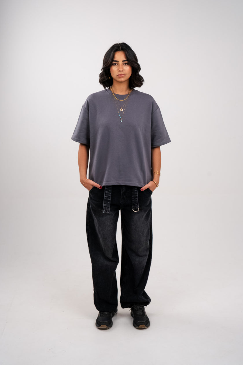 Iron Grey Boxy T-Shirt