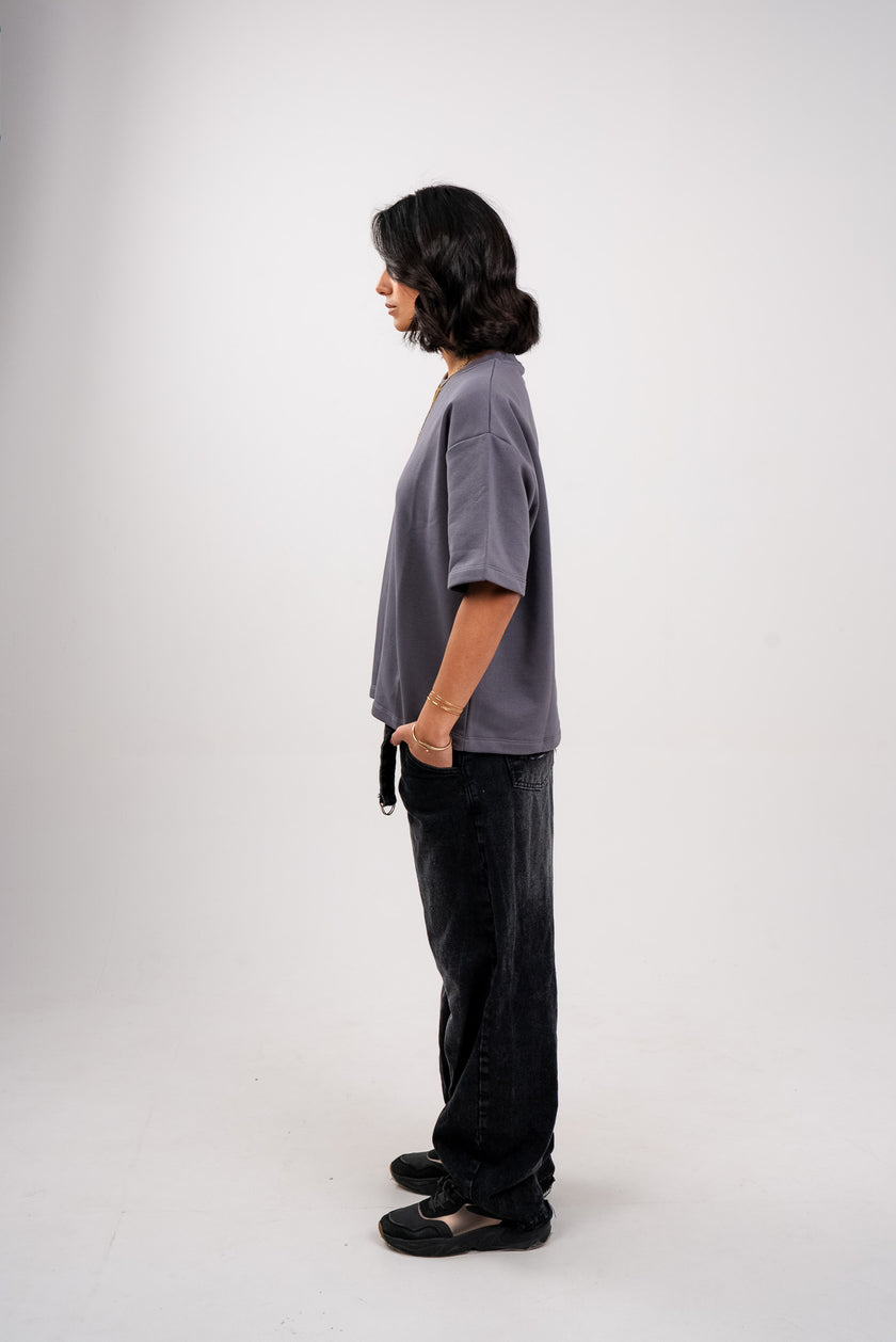 Iron Grey Boxy T-Shirt